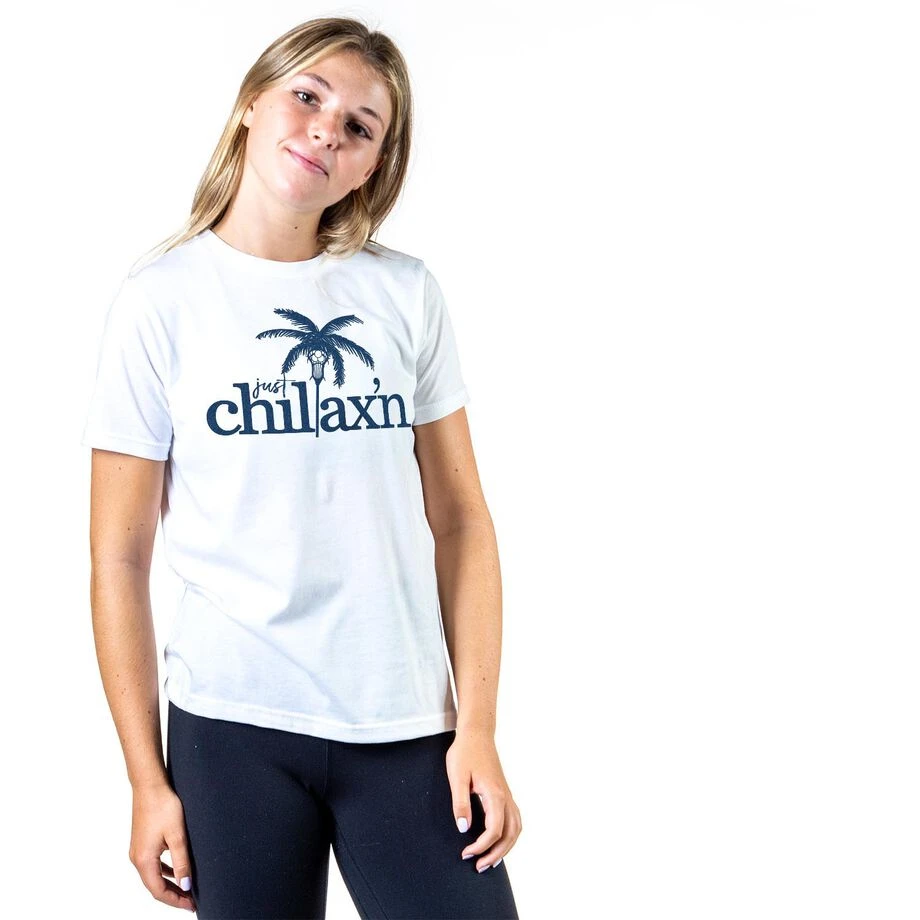 Lacrosse Short Sleeve T-Shirt - Just Chillax'n 3 Lacrosse Short Sleeve T-Shirt - Just Chillax'n - Image 3