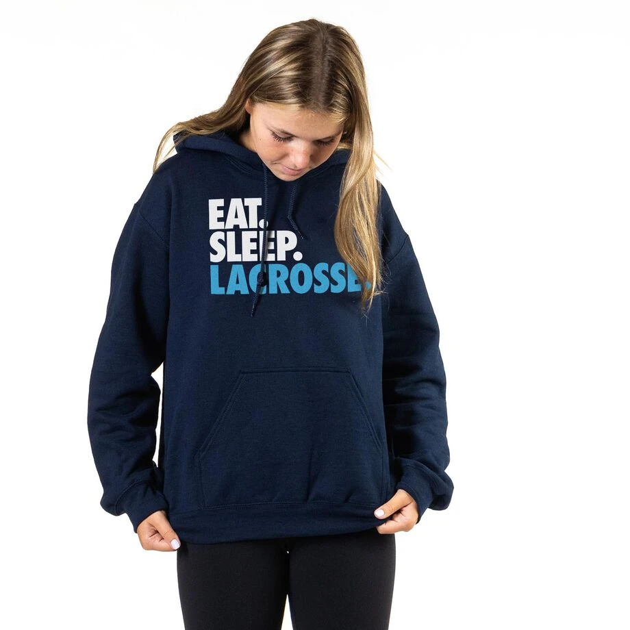 Lacrosse Hooded Sweatshirt - Eat. Sleep. Lacrosse. 3 Lacrosse Hooded Sweatshirt - Eat. Sleep. Lacrosse. - Image 3