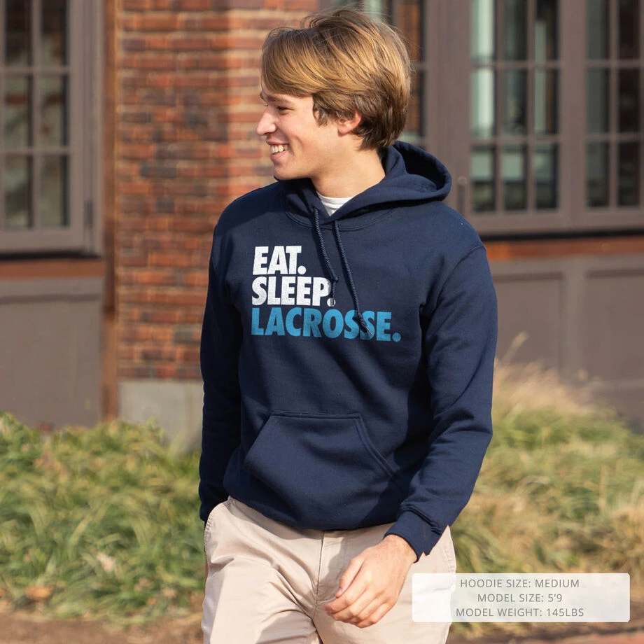 Lacrosse Hooded Sweatshirt - Eat. Sleep. Lacrosse. 8 Lacrosse Hooded Sweatshirt - Eat. Sleep. Lacrosse. - Image 8