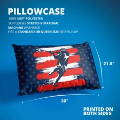 Guys Lacrosse Pillowcase - USA Laxer 6 Guys Lacrosse Pillowcase - USA Laxer -Sport Play Mode lx 09104 DETAILS