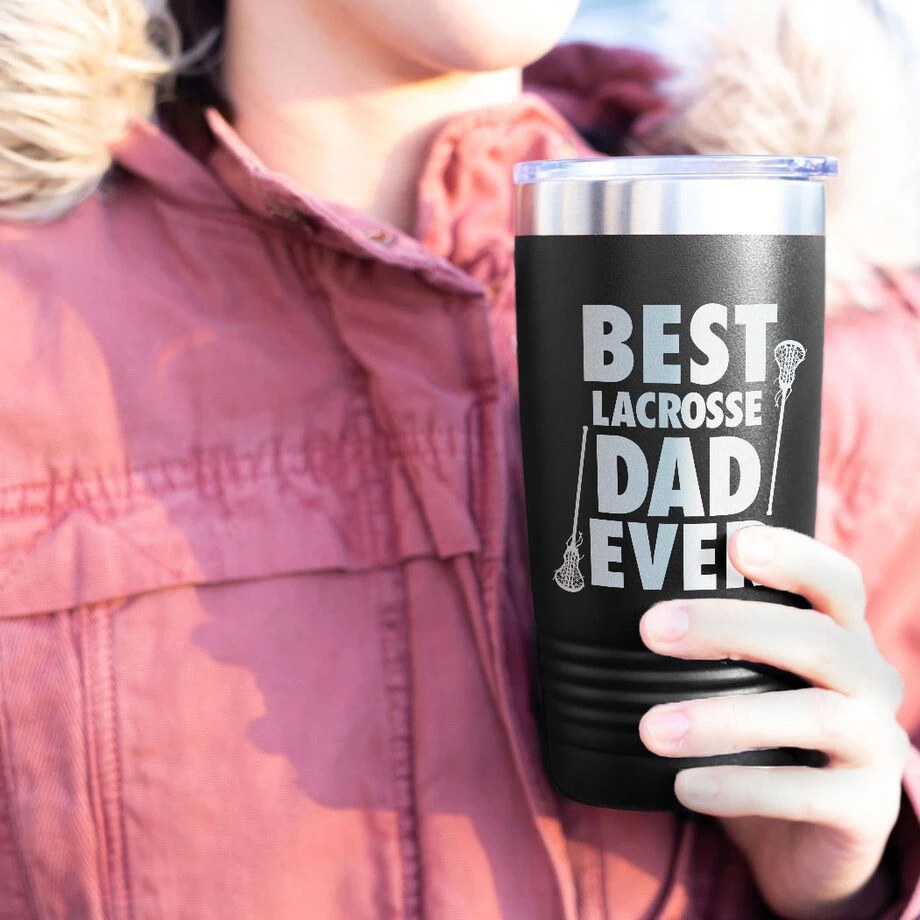 Girls Lacrosse 20 Oz. Double Insulated Tumbler - Best Dad Ever 3 Girls Lacrosse 20 Oz. Double Insulated Tumbler - Best Dad Ever - Image 3