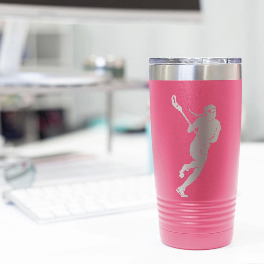 Girls Lacrosse 20 Oz. Double Insulated Tumbler - Player Silhouette 7 Girls Lacrosse 20 Oz. Double Insulated Tumbler - Player Silhouette - Image 7