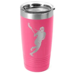 Girls Lacrosse 20 Oz. Double Insulated Tumbler - Player Silhouette