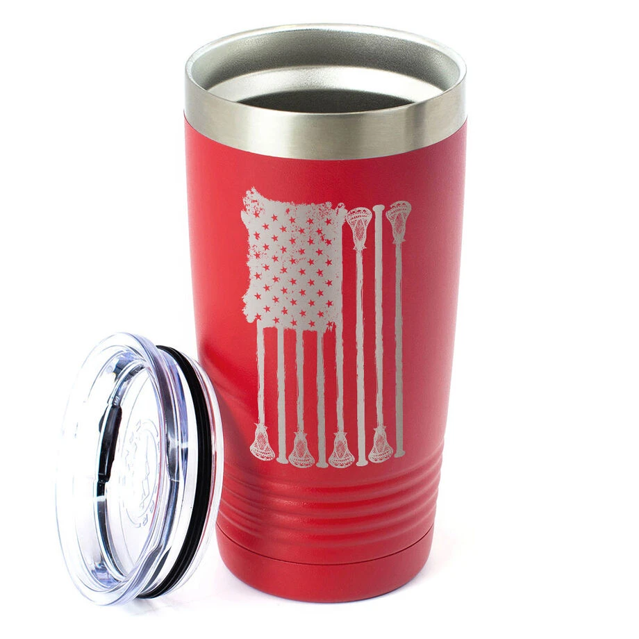 Guys Lacrosse 20 Oz. Double Insulated Tumbler - Lax Flag 2 Guys Lacrosse 20 Oz. Double Insulated Tumbler - Lax Flag - Image 2