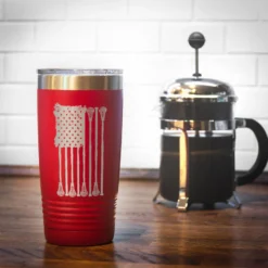 Guys Lacrosse 20 Oz. Double Insulated Tumbler - Lax Flag 12 Guys Lacrosse 20 Oz. Double Insulated Tumbler - Lax Flag -Sport Play Mode lx 09277 RED COFFEE