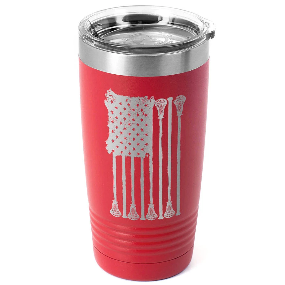 Guys Lacrosse 20 Oz. Double Insulated Tumbler - Lax Flag 1 Guys Lacrosse 20 Oz. Double Insulated Tumbler - Lax Flag