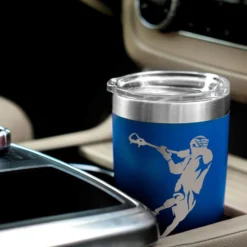 Guys Lacrosse 20 Oz. Double Insulated Tumbler - Player Silhouette -Sport Play Mode lx 09279 ROYAL CAR