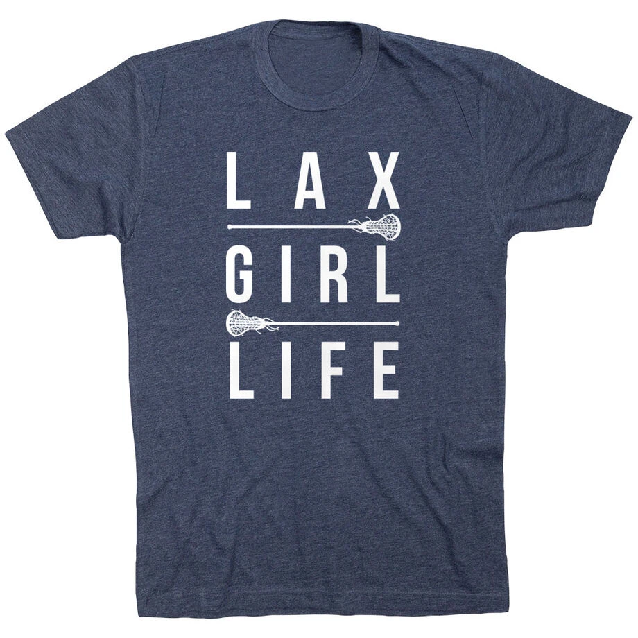 Girls Lacrosse Short Sleeve T-Shirt - Lax Girl Life 1 Girls Lacrosse Short Sleeve T-Shirt - Lax Girl Life