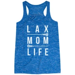 Girls Lacrosse Flowy Racerback Tank Top - Lax Mom Life