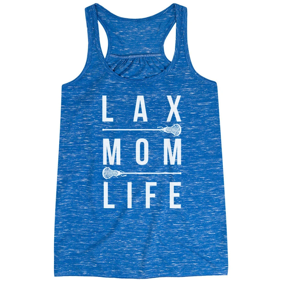 Girls Lacrosse Flowy Racerback Tank Top - Lax Mom Life 1 Girls Lacrosse Flowy Racerback Tank Top - Lax Mom Life