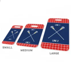 Girls Lacrosse Bag/Luggage Tag - Personalized Team Crossed Sticks -Sport Play Mode lx 09676 REDNAVY ALLSIZES