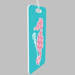 Girls Lacrosse Bag/Luggage Tag - Lax Seahorse 7 Girls Lacrosse Bag/Luggage Tag - Lax Seahorse -Sport Play Mode lx 09680 TEAL ALLPROFILE