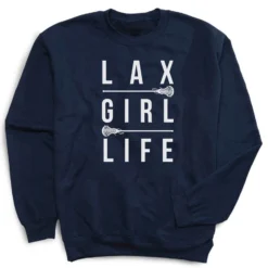 Girls Lacrosse Crewneck Sweatshirt - LAX Girl Life