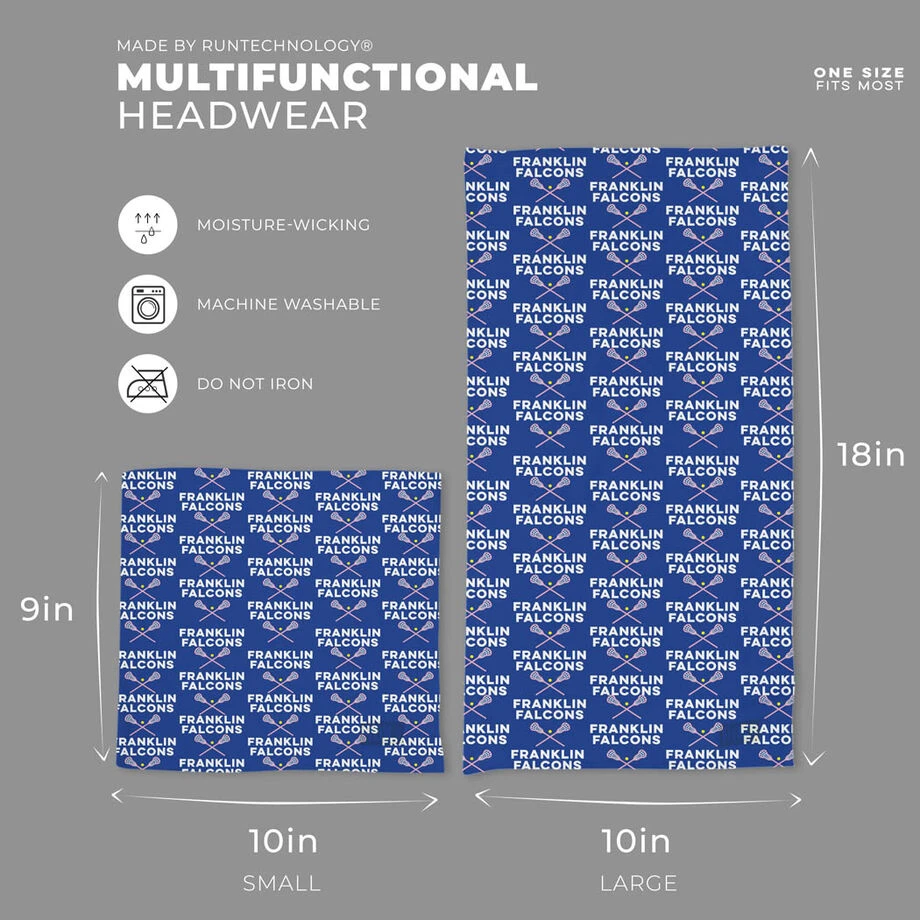 Girls Lacrosse Multifunctional Headwear - Personalized Team Name Repeat RokBAND 2 Girls Lacrosse Multifunctional Headwear - Personalized Team Name Repeat RokBAND - Image 2