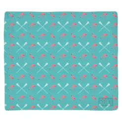 Girls Lacrosse Multifunctional Headwear - Flamingos And Crossed Sticks RokBAND -Sport Play Mode lx 10253 FLAT