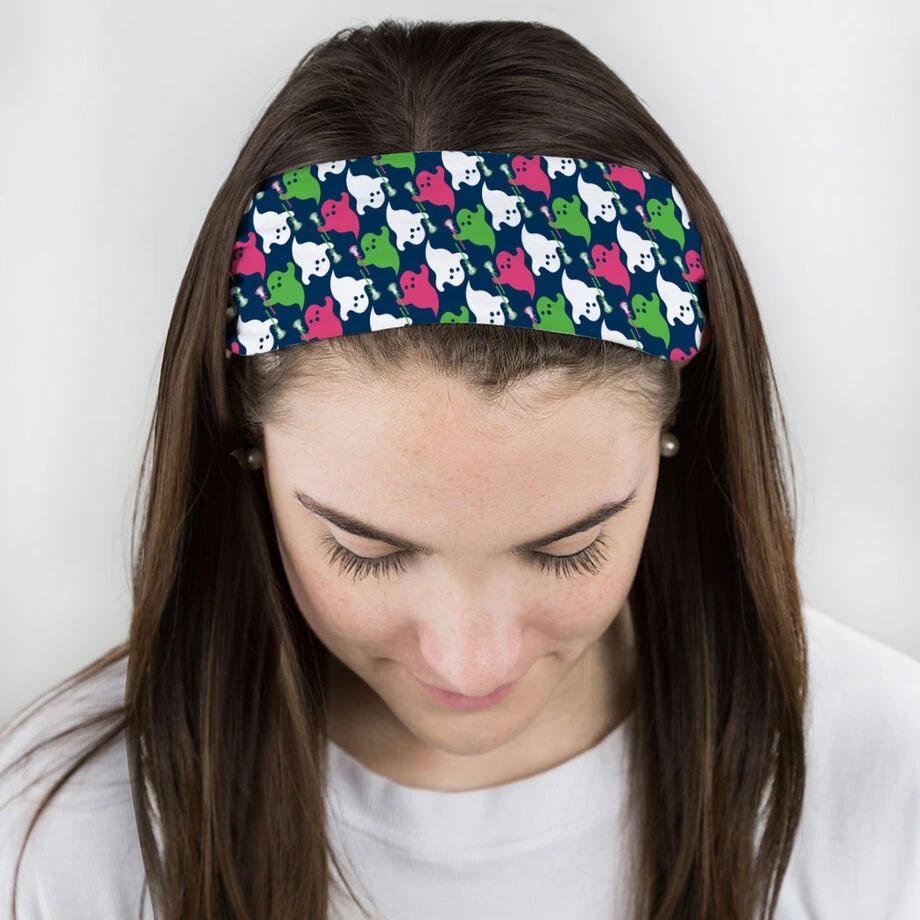 Girls Lacrosse Multifunctional Headwear - Ghosts With Lacrosse Sticks RokBAND 3 Girls Lacrosse Multifunctional Headwear - Ghosts With Lacrosse Sticks RokBAND - Image 3