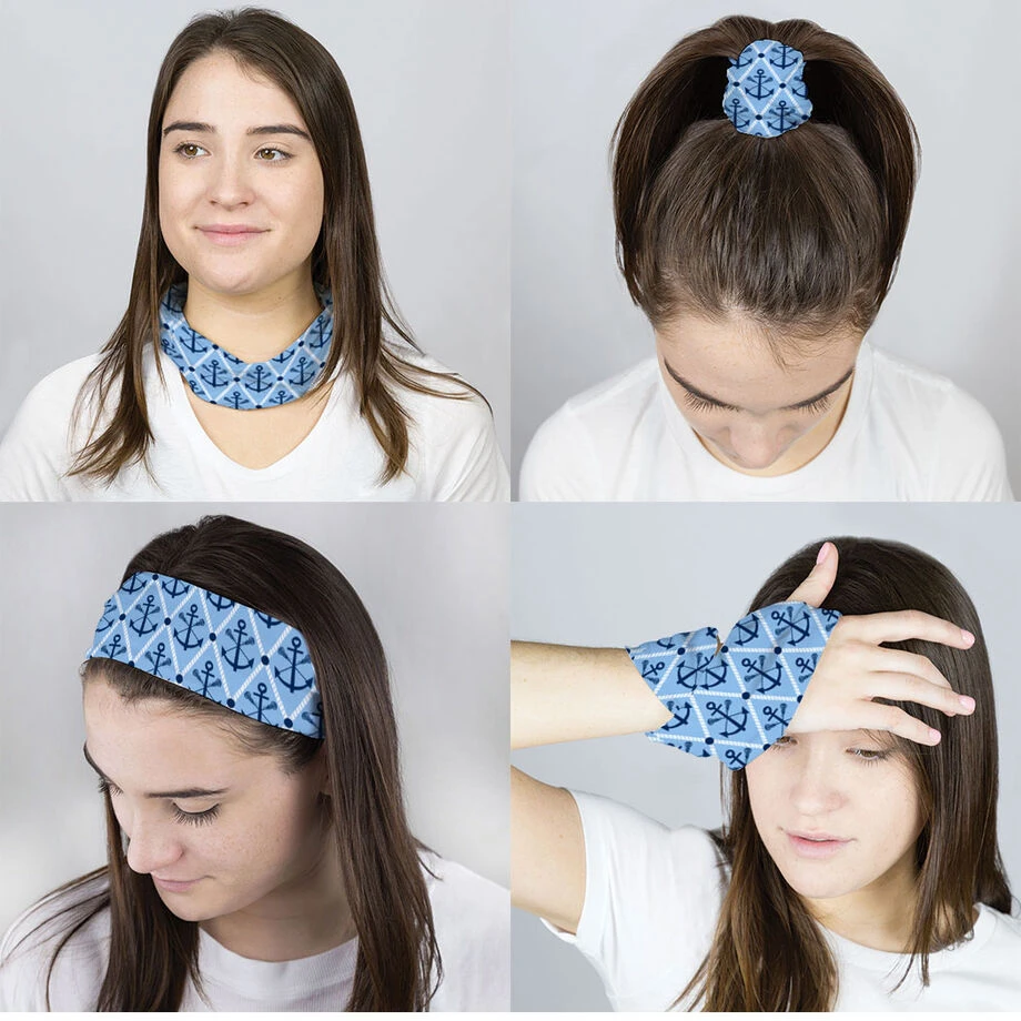 Girls Lacrosse Multifunctional Headwear - Lacrosse Anchor Argyle RokBAND 2 Girls Lacrosse Multifunctional Headwear - Lacrosse Anchor Argyle RokBAND - Image 2