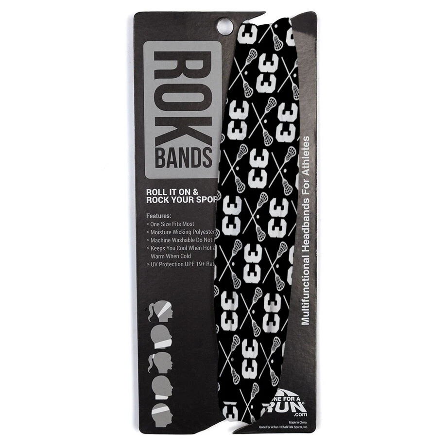 Guys Lacrosse Multifunctional Headwear - Personalized Team Number Repeat RokBAND 5 Guys Lacrosse Multifunctional Headwear - Personalized Team Number Repeat RokBAND - Image 5