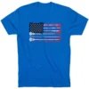 Guys Lacrosse Short Sleeve T-Shirt - American Flag