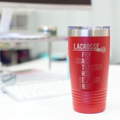 Girls Lacrosse 20 Oz. Double Insulated Tumbler - Girls Lacrosse Father Words 13 Girls Lacrosse 20 Oz. Double Insulated Tumbler - Girls Lacrosse Father Words -Sport Play Mode lx 10319 RED DESK