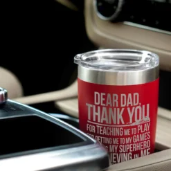 Girls Lacrosse 20 Oz. Double Insulated Tumbler - Dear Dad 11 Girls Lacrosse 20 Oz. Double Insulated Tumbler - Dear Dad -Sport Play Mode lx 10321 RED CAR