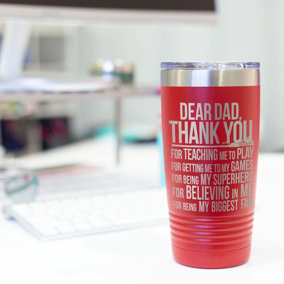Girls Lacrosse 20 Oz. Double Insulated Tumbler - Dear Dad 7 Girls Lacrosse 20 Oz. Double Insulated Tumbler - Dear Dad - Image 7