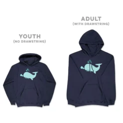 Girls Lacrosse Hooded Sweatshirt - Chevron Lax Whale 12 Girls Lacrosse Hooded Sweatshirt - Chevron Lax Whale -Sport Play Mode lx 10341 NAVY SIZE