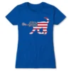 Girls Lacrosse Women's Everyday Tee - Patriotic LuLa The Lax Dog