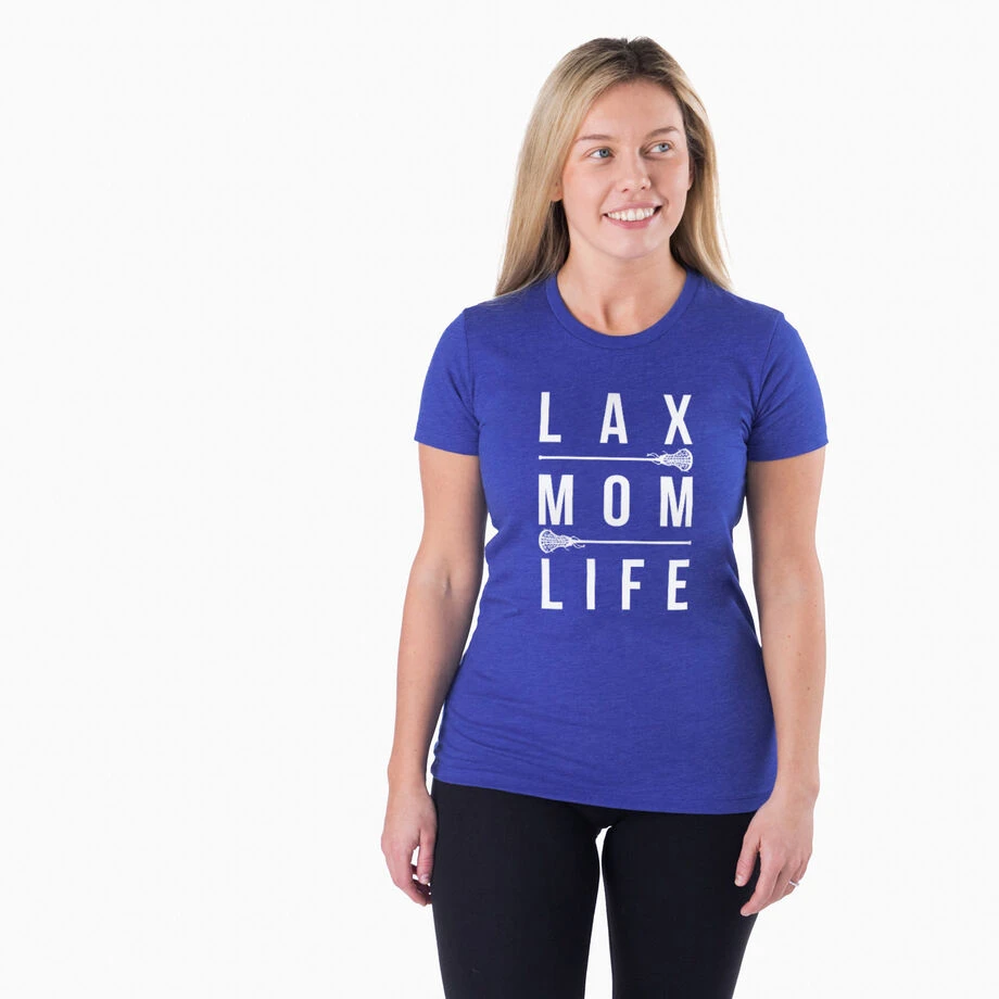 Girls Lacrosse Women's Everyday Tee - Lax Mom Life 2 Girls Lacrosse Women's Everyday Tee - Lax Mom Life - Image 2
