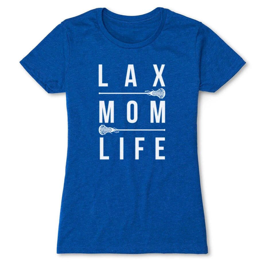 Girls Lacrosse Women's Everyday Tee - Lax Mom Life 1 Girls Lacrosse Women's Everyday Tee - Lax Mom Life
