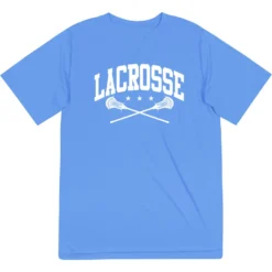 Guys Lacrosse Short Sleeve Performance Tee - Crossed Sticks
