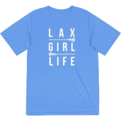 Girls Lacrosse Short Sleeve Performance Tee - Lax Girl Life