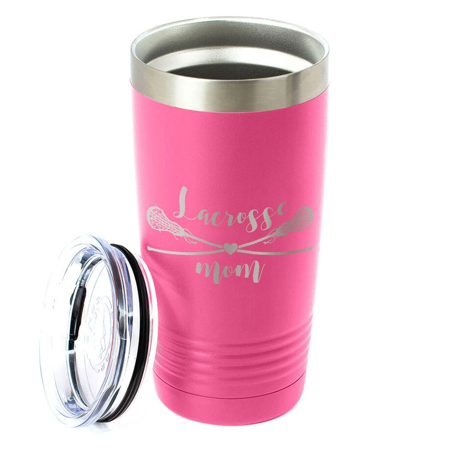 Girls Lacrosse 20oz. Double Insulated Tumbler - Lacrosse Mom 2 Girls Lacrosse 20oz. Double Insulated Tumbler - Lacrosse Mom - Image 2
