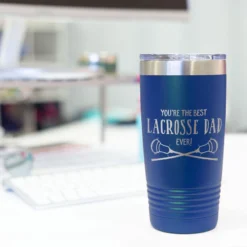 Guys Lacrosse 20oz. Double Insulated Tumbler - You're The Best Dad Ever -Sport Play Mode lx 11271 ROYAL DESK