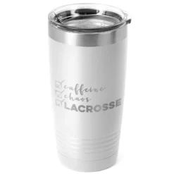 Lacrosse 20oz. Double Insulated Tumbler - Caffeine, Chaos And Lacrosse