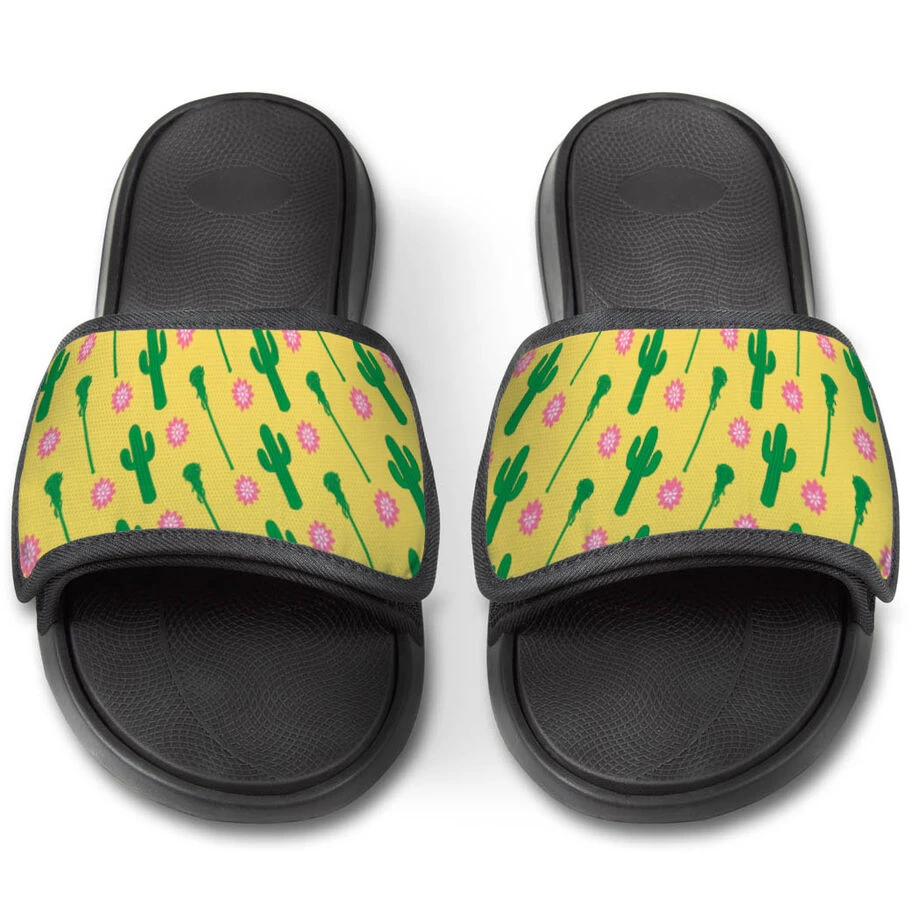 Girls Lacrosse Repwell® Slide Sandals - Cactus Lax 3 Girls Lacrosse Repwell® Slide Sandals - Cactus Lax - Image 3