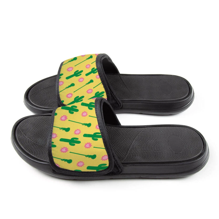 Girls Lacrosse Repwell® Slide Sandals - Cactus Lax 4 Girls Lacrosse Repwell® Slide Sandals - Cactus Lax - Image 4
