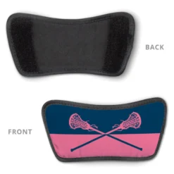 Girls Lacrosse Repwell® Slide Sandals - Colorblock Sticks -Sport Play Mode lx 11306 NAVYPINK DETAIL