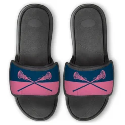 Girls Lacrosse Repwell® Slide Sandals - Colorblock Sticks