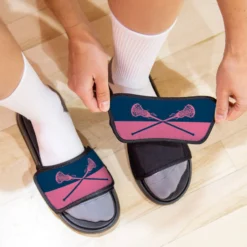 Girls Lacrosse Repwell® Sandal Straps - Colorblock Sticks 7 Girls Lacrosse Repwell® Sandal Straps - Colorblock Sticks -Sport Play Mode lx 11306 STRAPS NAVYPINK LIFESTYLE