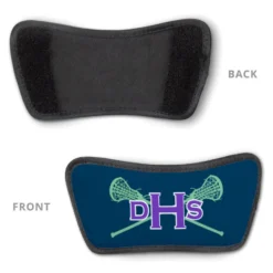 Girls Lacrosse Repwell® Sandal Straps - Monogram With Lax Sticks -Sport Play Mode lx 11311 STRAPS TEAL DETAIL