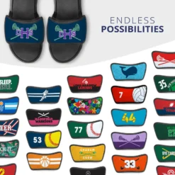 Girls Lacrosse Repwell® Sandal Straps - Monogram With Lax Sticks -Sport Play Mode lx 11311 STRAPS TEAL MULTI