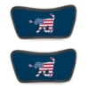 Girls Lacrosse Repwell® Sandal Straps - Patriotic Lula The Lax Dog