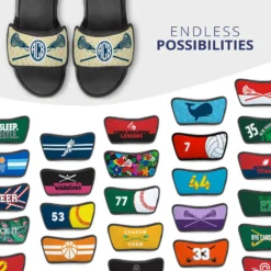 Girls Lacrosse Repwell® Sandal Straps - Personalized Monogram Sticks With Quatrefoil Pattern 9 Girls Lacrosse Repwell® Sandal Straps - Personalized Monogram Sticks With Quatrefoil Pattern -Sport Play Mode lx 11314 STRAPS YELLOW MULTI