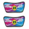Girls Lacrosse Repwell® Sandal Straps - Personalized Tie-Dye Pattern With Lacrosse Sticks
