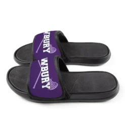 Girls Lacrosse Repwell® Slide Sandals - Personalized With Sticks 10 Girls Lacrosse Repwell® Slide Sandals - Personalized With Sticks -Sport Play Mode lx 11316 PURPLELAVENDER SIDE