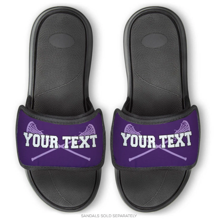 Girls Lacrosse Repwell® Sandal Straps - Personalized With Sticks 3 Girls Lacrosse Repwell® Sandal Straps - Personalized With Sticks - Image 3