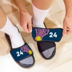 Girls Lacrosse Repwell® Sandal Straps - Stick And Number Reflected 7 Girls Lacrosse Repwell® Sandal Straps - Stick And Number Reflected -Sport Play Mode lx 11318 STRAPS NAVY LIFESTYLE