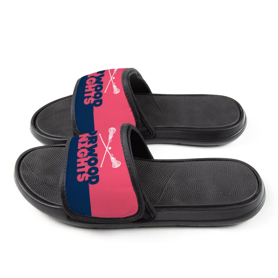 Girls Lacrosse Repwell® Slide Sandals - Team Name Colorblock 5 Girls Lacrosse Repwell® Slide Sandals - Team Name Colorblock - Image 5