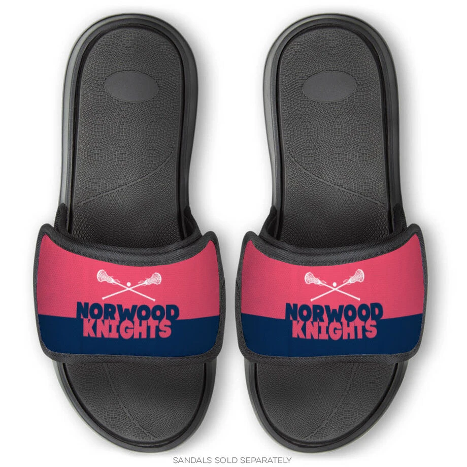 Girls Lacrosse Repwell® Sandal Straps - Team Name Colorblock 2 Girls Lacrosse Repwell® Sandal Straps - Team Name Colorblock - Image 2